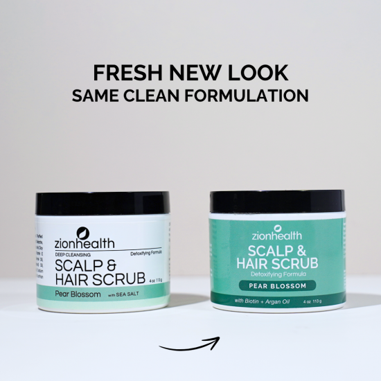 Deep Cleansing Scalp & Hair Scrub Pear Blossom with Sea Salt